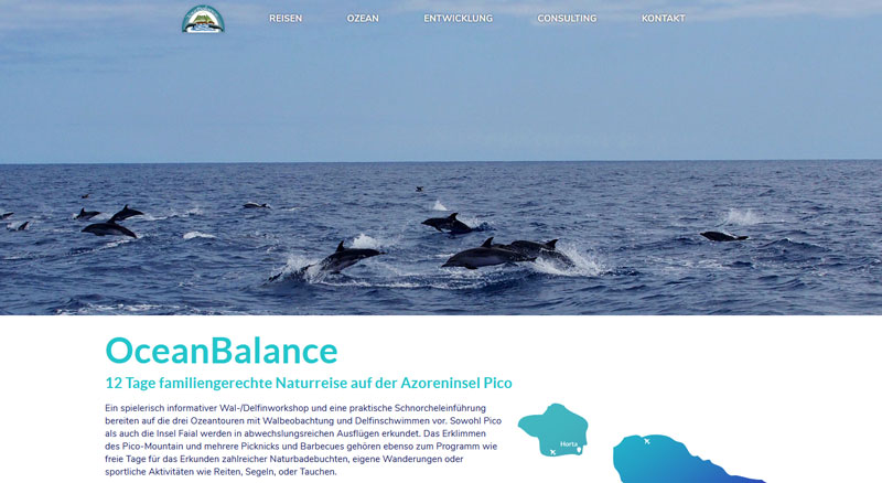 Website-Screenshot. Link zu tourbalance.de